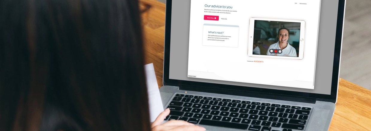 Ascenti and Vitality virtual physiotherapy services